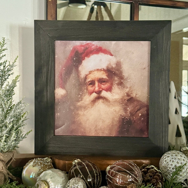 Vintage Santa Frame 