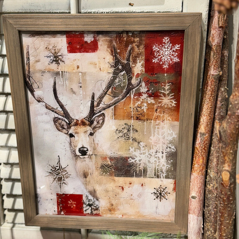 FR-4020 - Snowy Reindeer Collage Frame