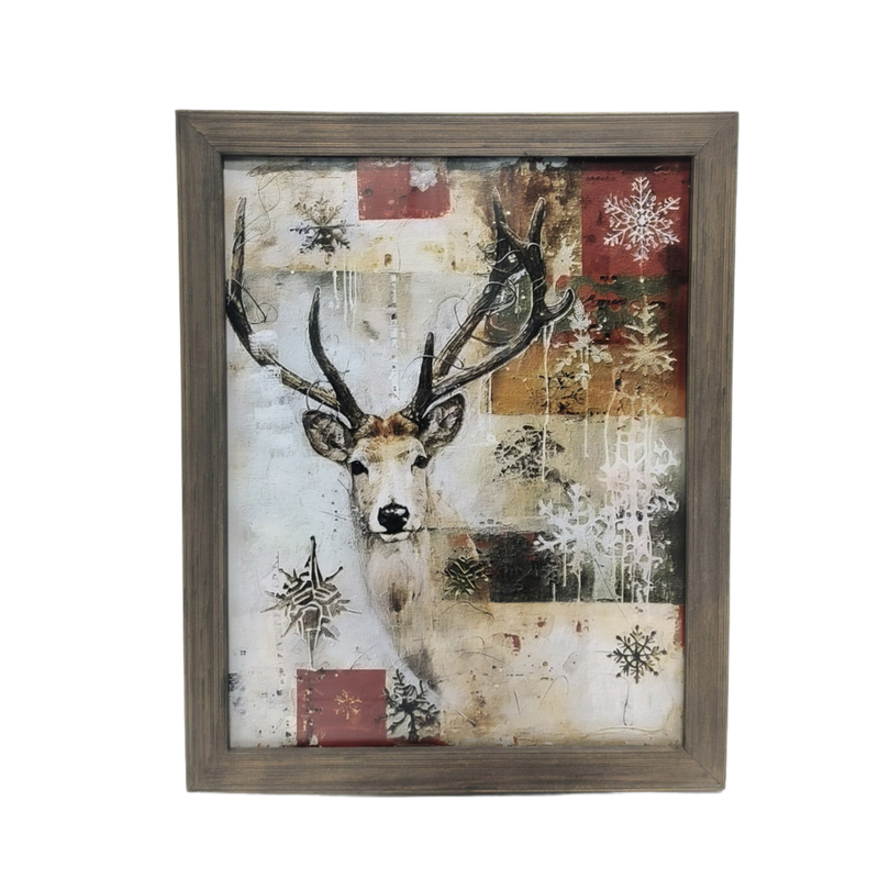 FR-4020 - Snowy Reindeer Collage Frame