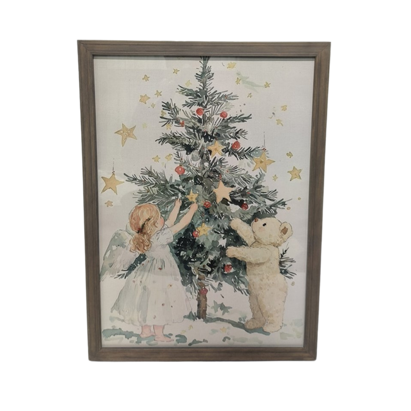 FR-4039 - Angel Girl & Bear Frame