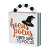 FR-9473 - Wine Focus Box Sign w/ Beads