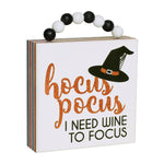 FR-9473 - *Wine Focus Box Sign w/ Beads