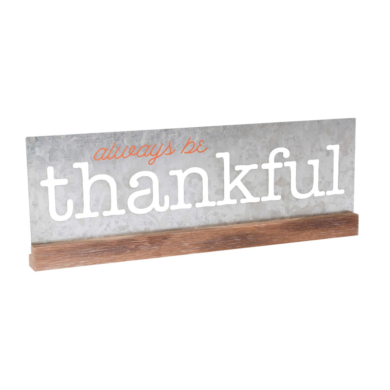 FR-9538 - Always Thankful Galv. Sign