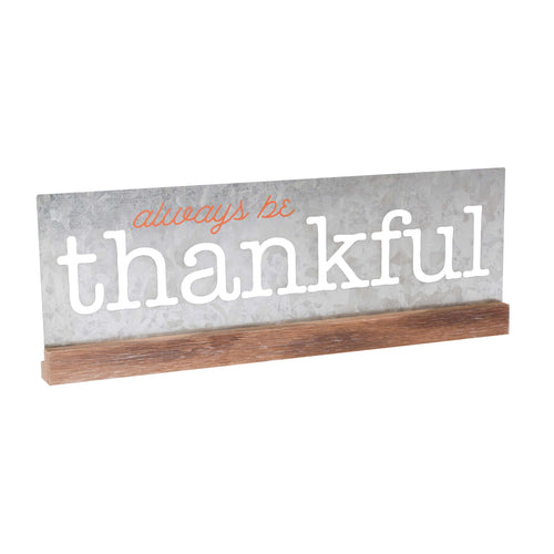Always Thankful Galv. Sign