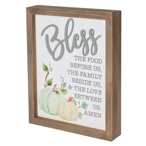 Food Before 3D Framed Sign