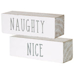 Naughty/Nice Large Sitter (Reversible)