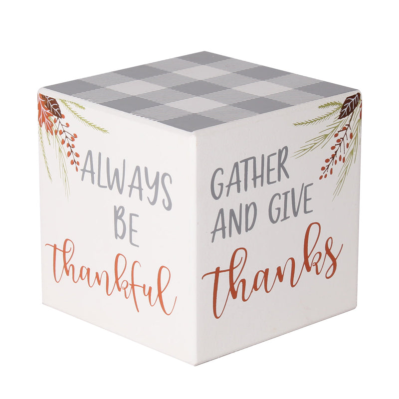 FR-9752 - Fall Sayings GW Cube (4-sided)