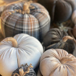 CF-3152 - XL BWT Plaid Fabric Pumpkin