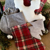 CF-3473 - Merry/ Gray Cord. Stocking (DUE IN JULY)