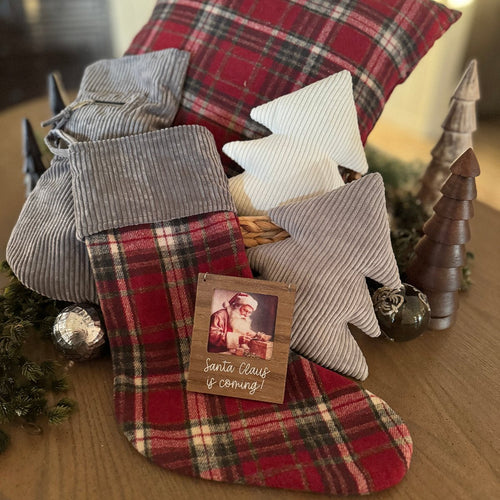 CF-3447 - 20" x 20" Merry Plaid Pillow (DUE IN JULY)