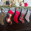 CF-3484 - Gray Cord Zipper Stocking (DUE IN JULY)