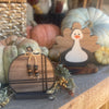 CA-5123 - Wood/Blk Striped Laser Pumpkin *LIMITED STOCK*