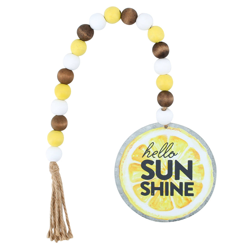 Sunshine Galv. Beaded Tag