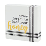 PS-7641 - *Kiss Your Honey Block Sign