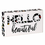 Hello Beautiful Box Sign
