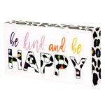 Be Happy Box Sign