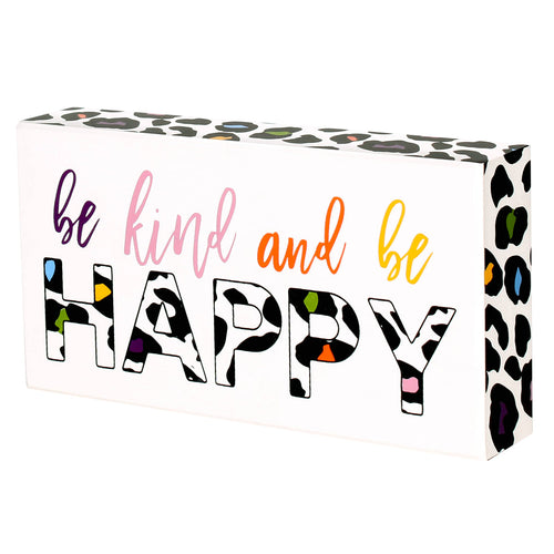 Be Happy Box Sign