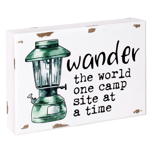 PS-7788 - Wander The World Box Sign