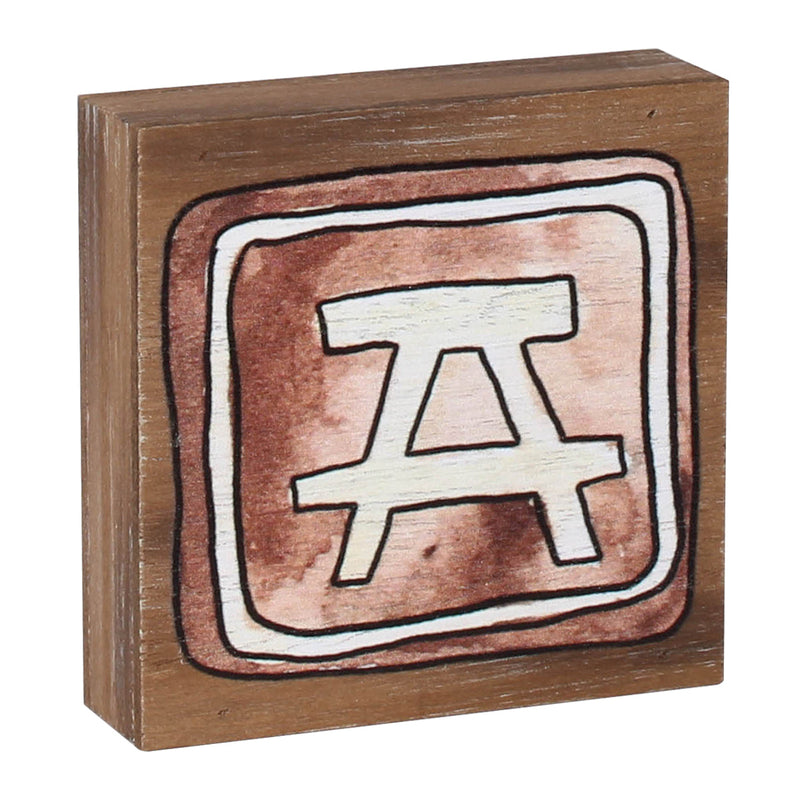 Picnic Table Block Sign