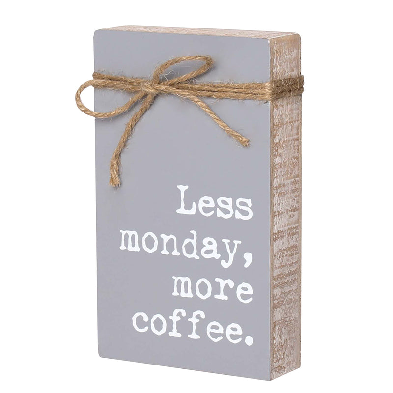 PS-7832 - *Monday Jute Block Sign