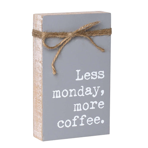 PS-7832 - *Monday Jute Block Sign