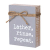 PS-7836 - *Lather Jute Block Sign