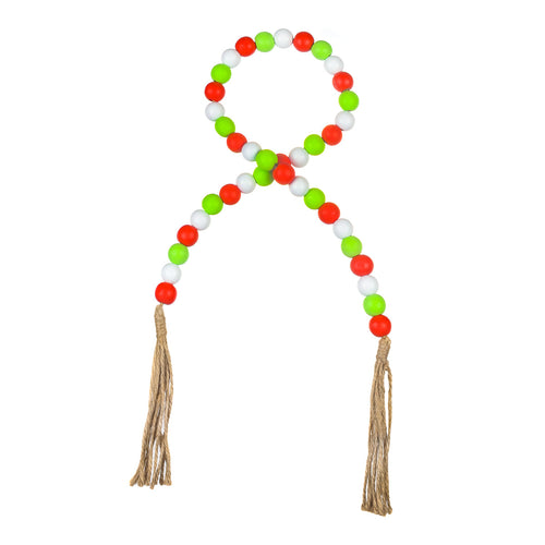 Red Watermelon Beaded Tassel
