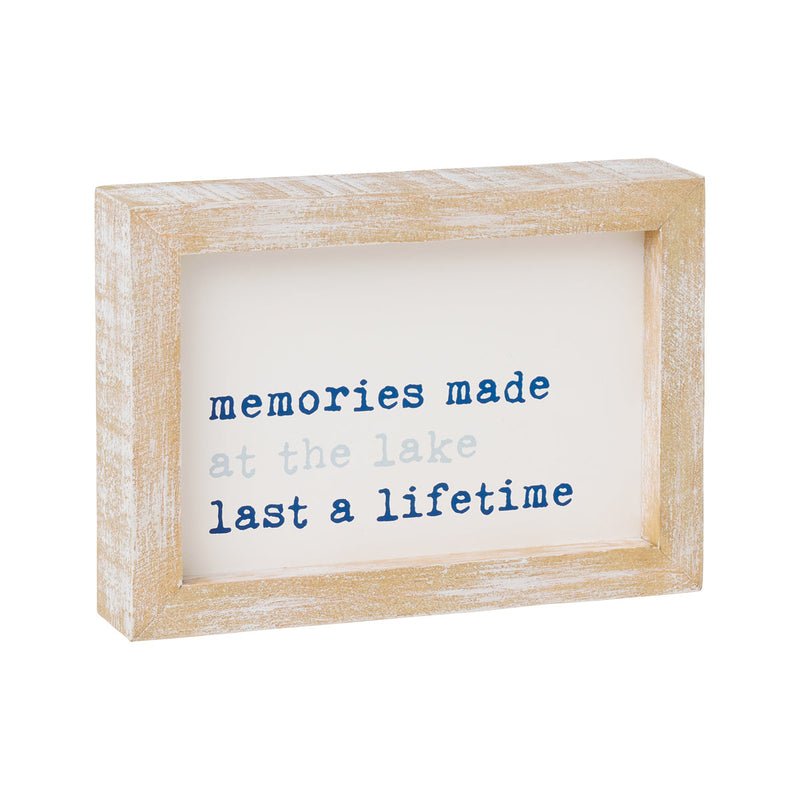 PS-8065 - Memories Lake Framed Sign