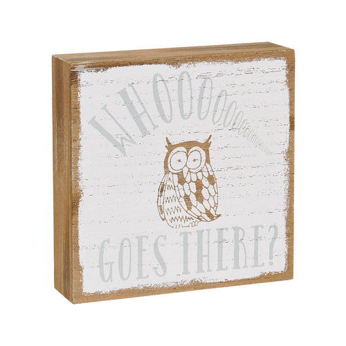 Goes There Box Sign