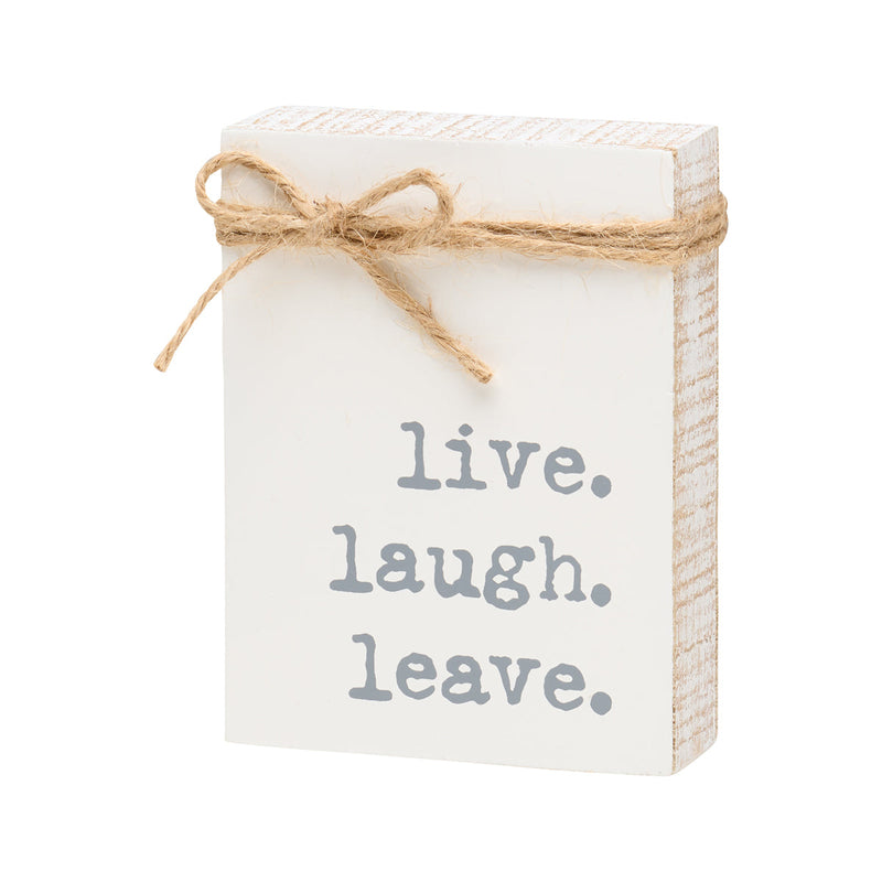 PS-8130 - Live Laugh Jute Block