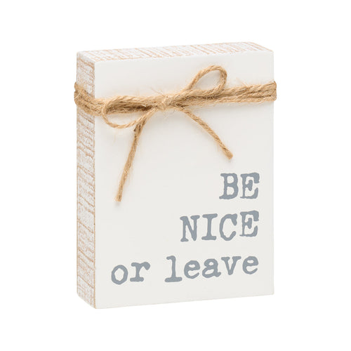 Be Nice Jute Block