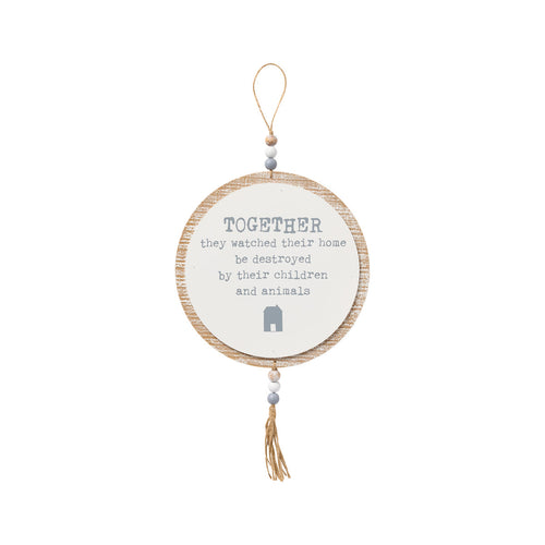 Together Hanging Sign