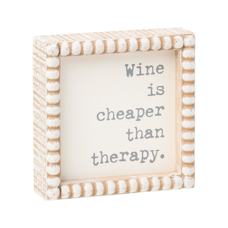 PS-8144 - Wine Beaded Box Sign