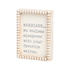 PS-8148 - Marriage Beaded Box Sign