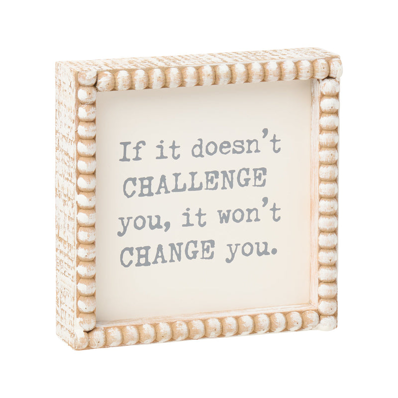 PS-8159 - Challenge Beaded Box Sign