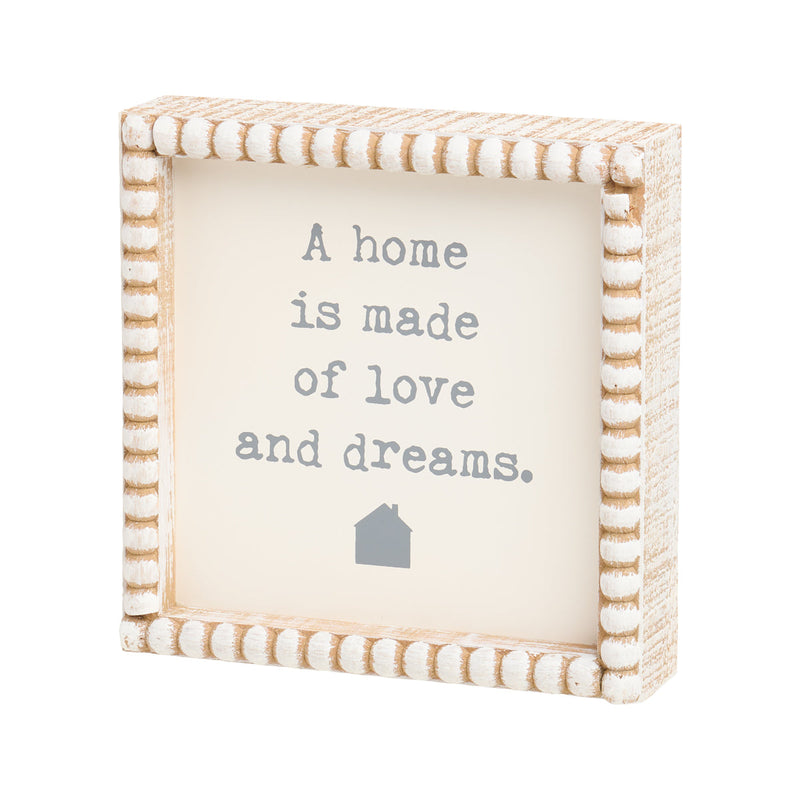 PS-8162 - Dreams Beaded Box Sign