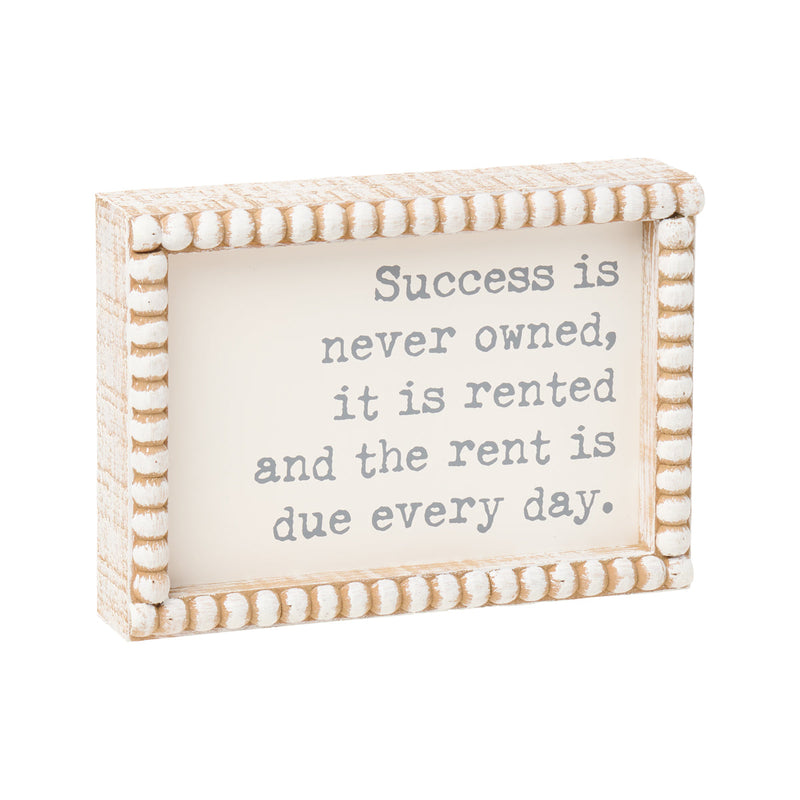 PS-8167 - Success Beaded Box Sign