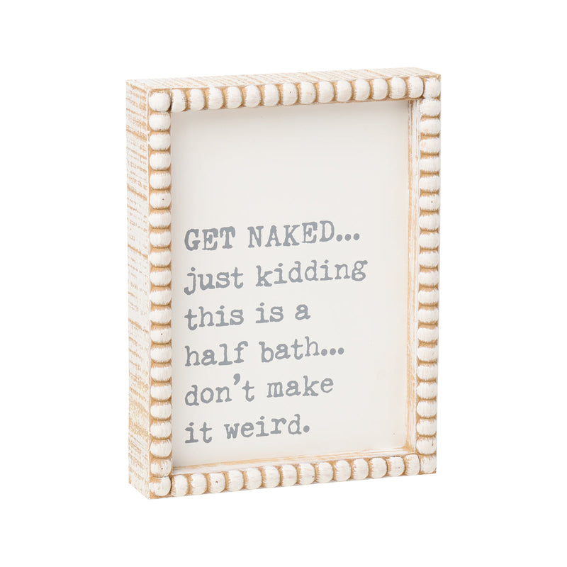 PS-8171 - Half Bath Beaded Box Sign