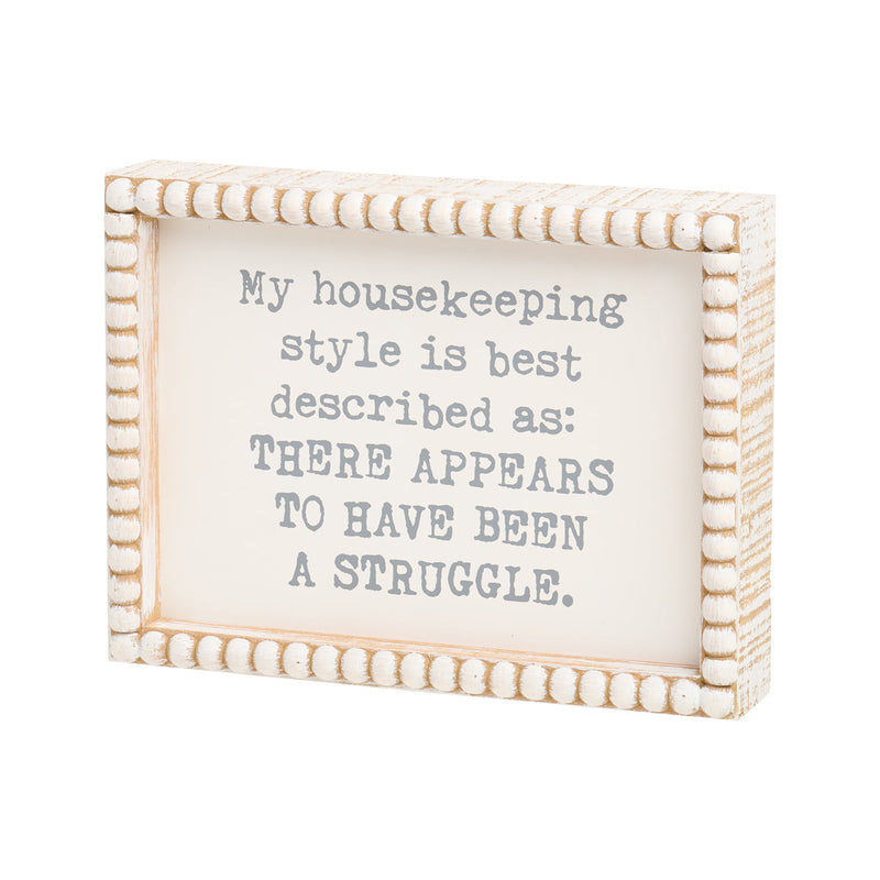 PS-8172 - Housekeeping Beaded Box Sign