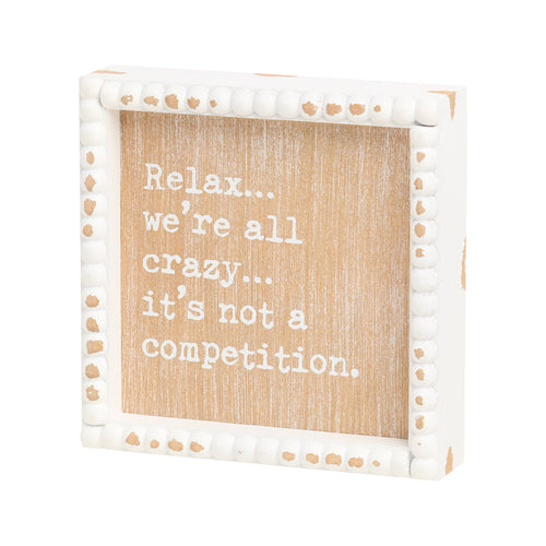 All Crazy Beaded Box Sign