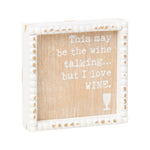 PS-8189 - Love Wine Beaded Box Sign