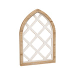 PS-8211 - White/Wood Lattice Window