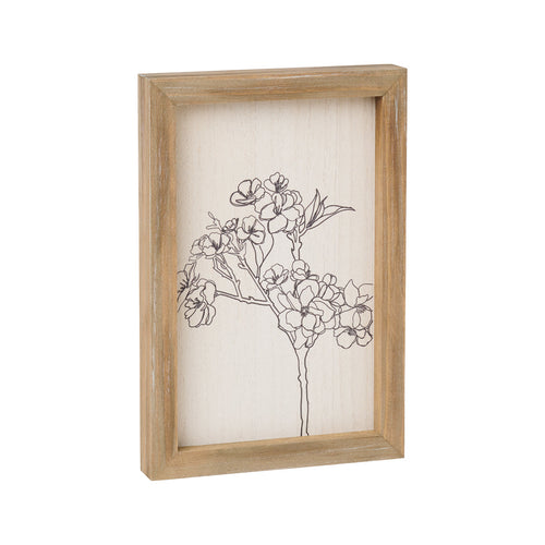 Plumeria Framed Sign