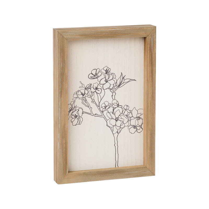 Plumeria Framed Sign