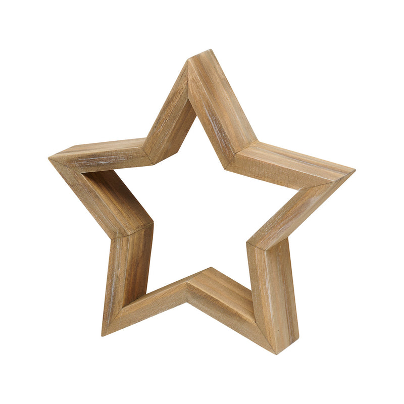 PS-8328 - Lrg. Wood Hollow Star