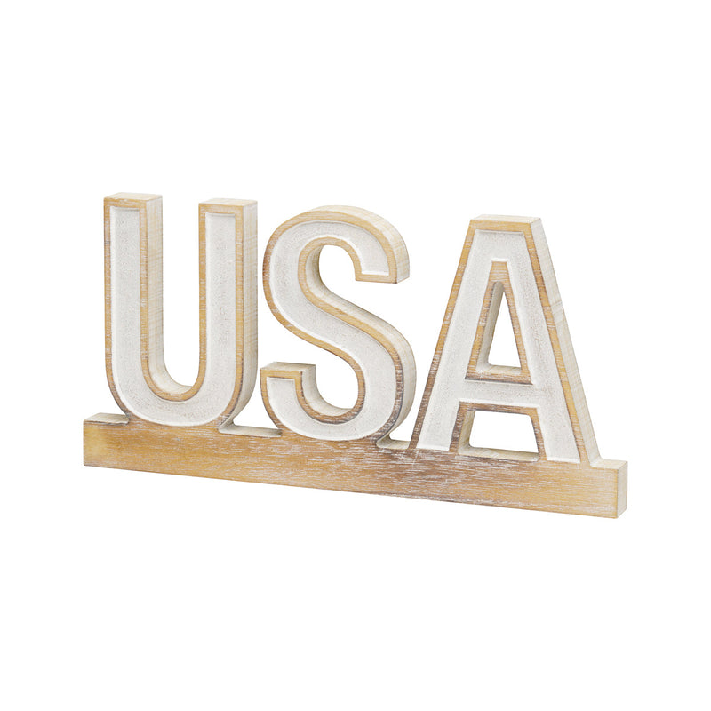 Carved USA on Base
