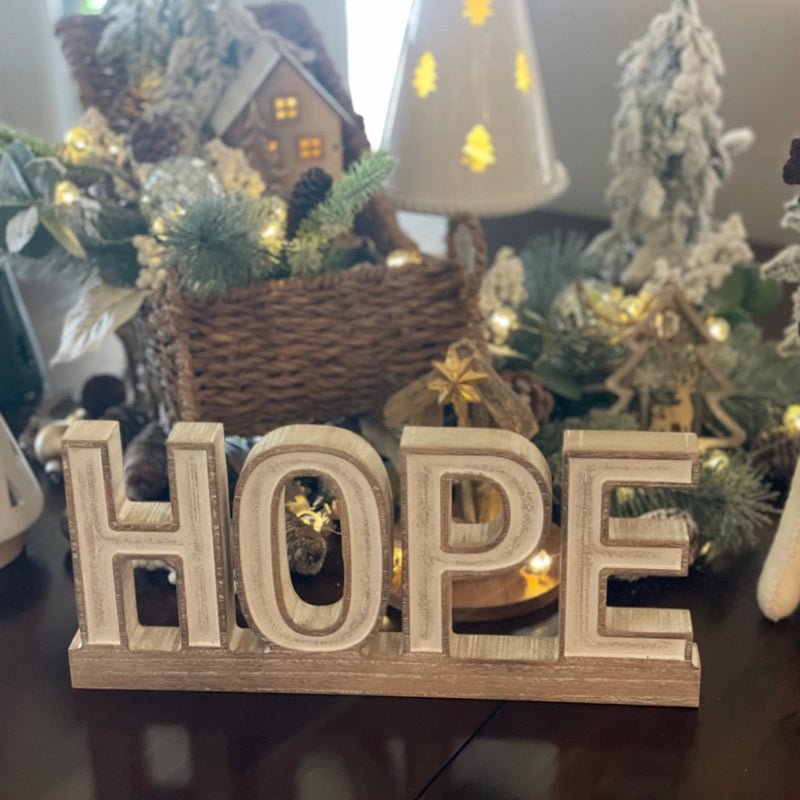 PS-8364 - Carved HOPE on Base