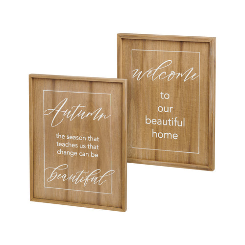 Welcome/Autumn Frame (Reversible)