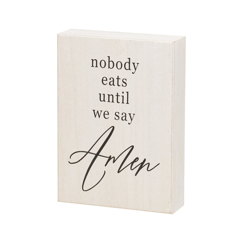 PS-8384 - Say Amen Box Sign