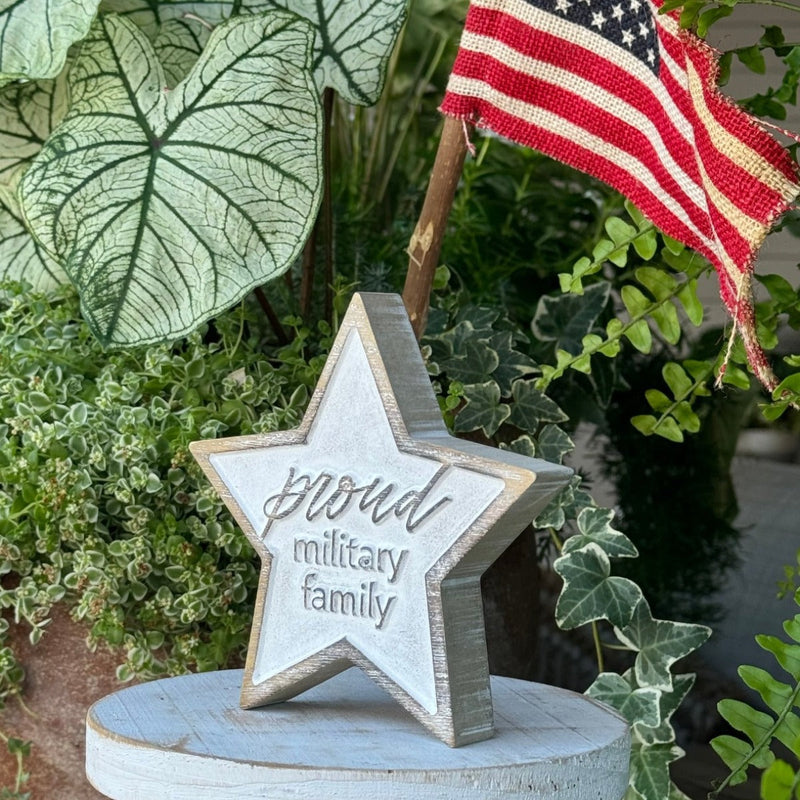 PS-8429 - Military Family Carved Star